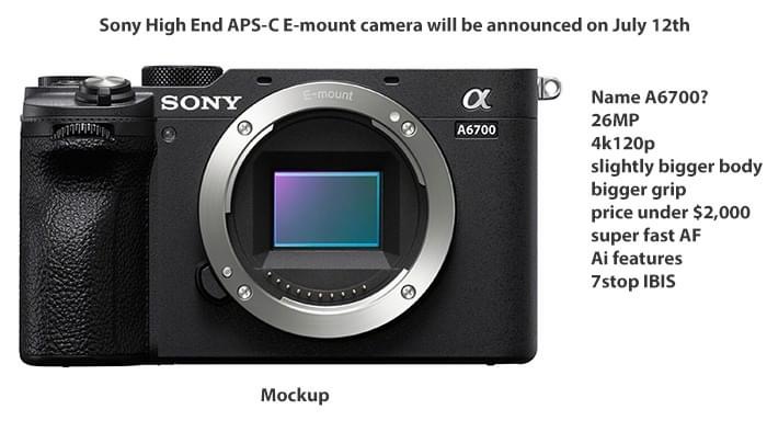 Sony sắp ra mắt máy ảnh APS-C mới ngày 12/07 - Hóng A6700 thôi nào!