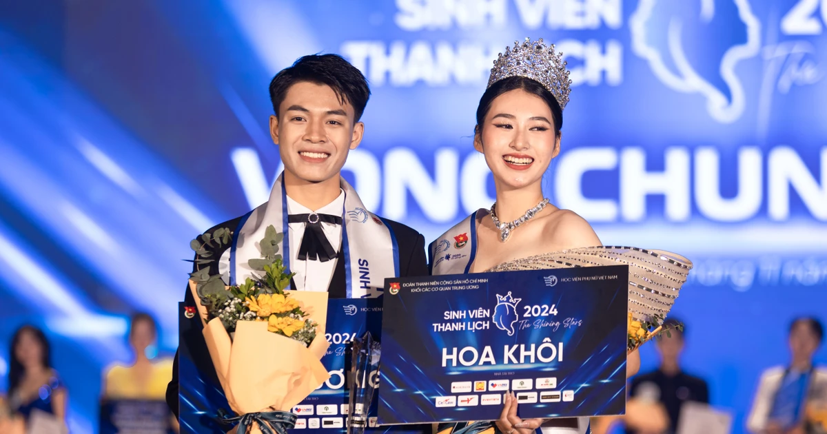 Khoảnh khắc rạng rỡ của tân Hoa khôi và Nam vương Sinh viên Thanh lịch 2024 quá đỉnh! ✨