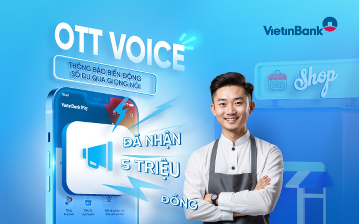 VietinBank iPay Mobile vừa drop tính năng OTT Voice xịn xò - nghe thông báo tiền về bằng giọng nói luôn!