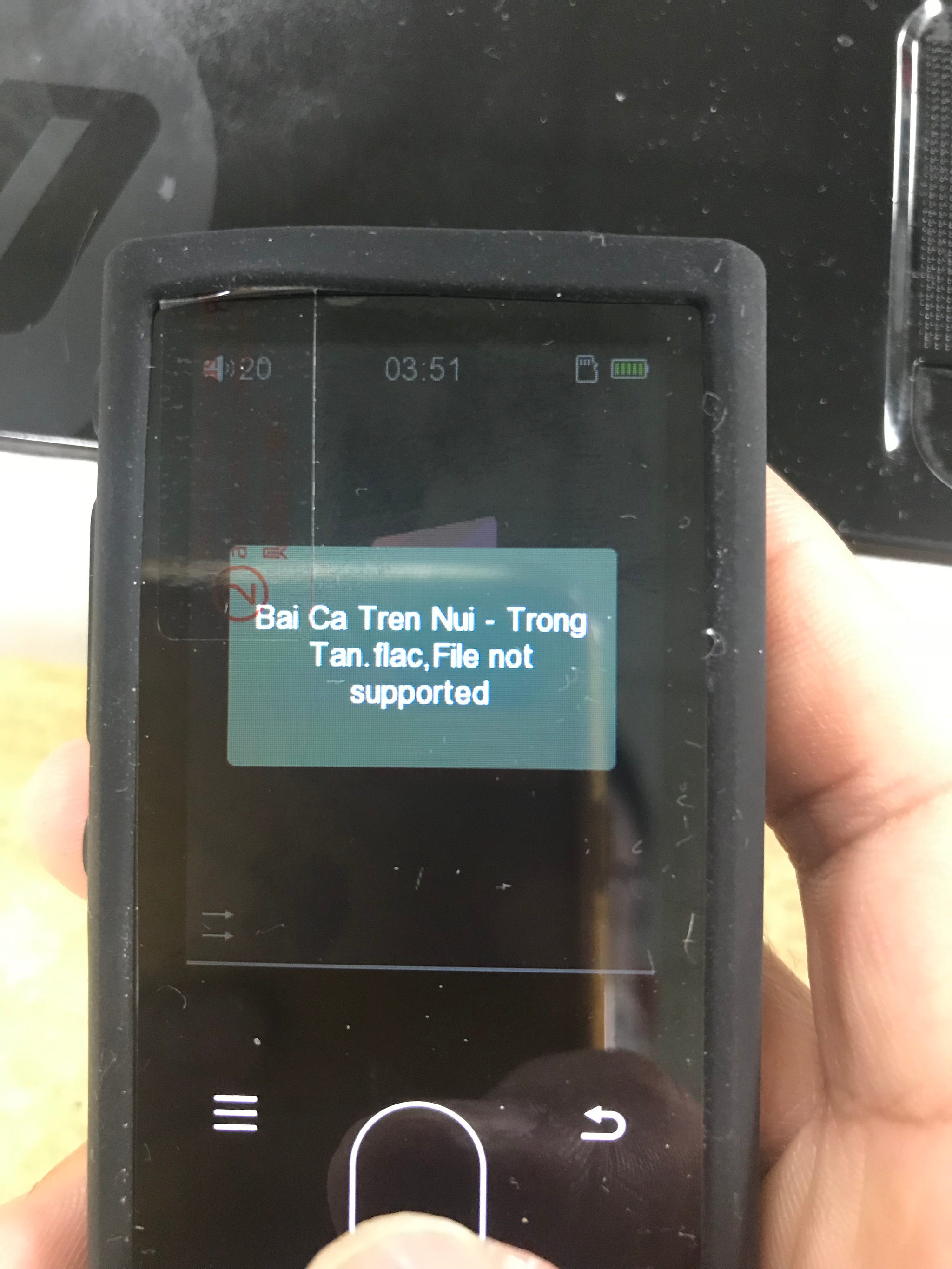 Máy nghe nhạc FIIO M3K không nhận file – SOS các cao nhân giải cứu với!