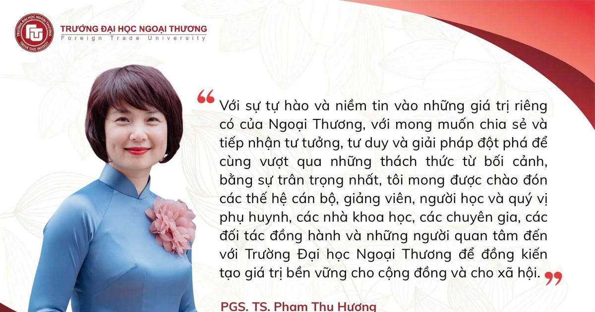 Tân nữ Hiệu trưởng ĐH Ngoại thương nhắn nhủ: Hãy vượt qua chính mình và dám thử thách bản thân! ✨