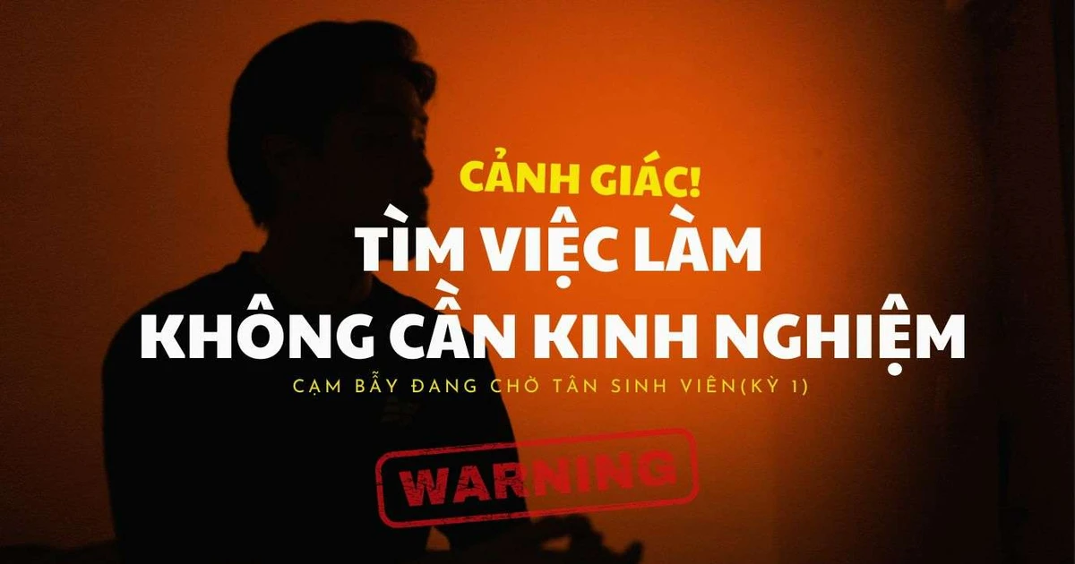 Cảnh báo tân sinh viên: Cẩn thận với những công việc "không cần kinh nghiệm" – Bẫy ngay từ đầu đấy!