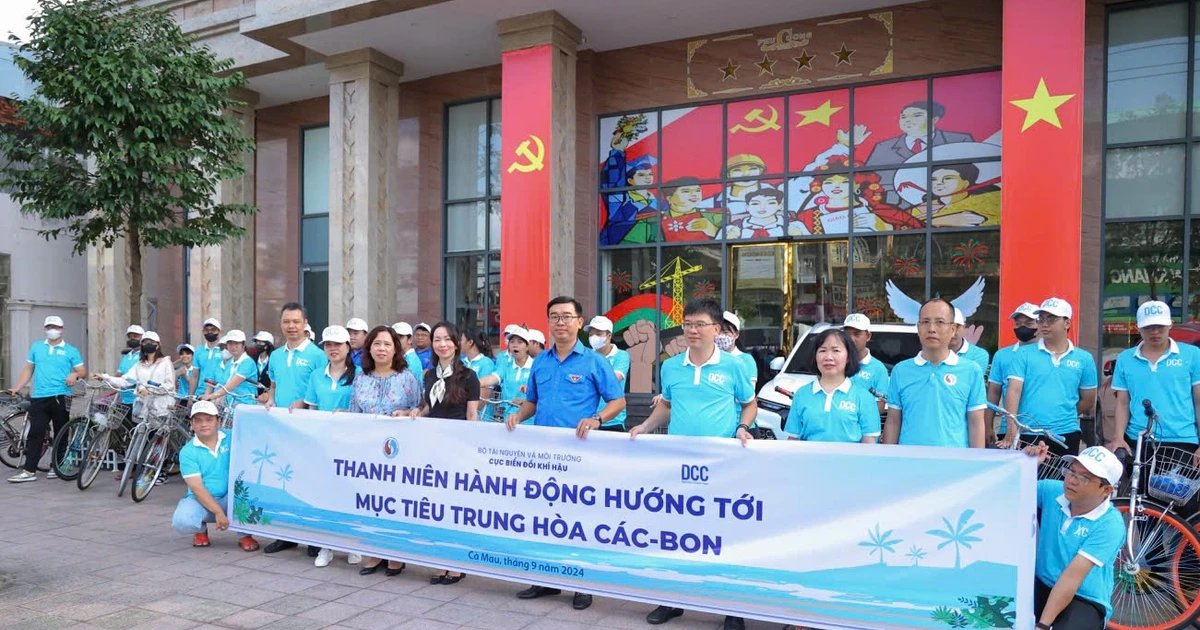 Gen Z Cà Mau "lên đồ" hành động vì mục tiêu trung hòa carbon đỉnh của chóp