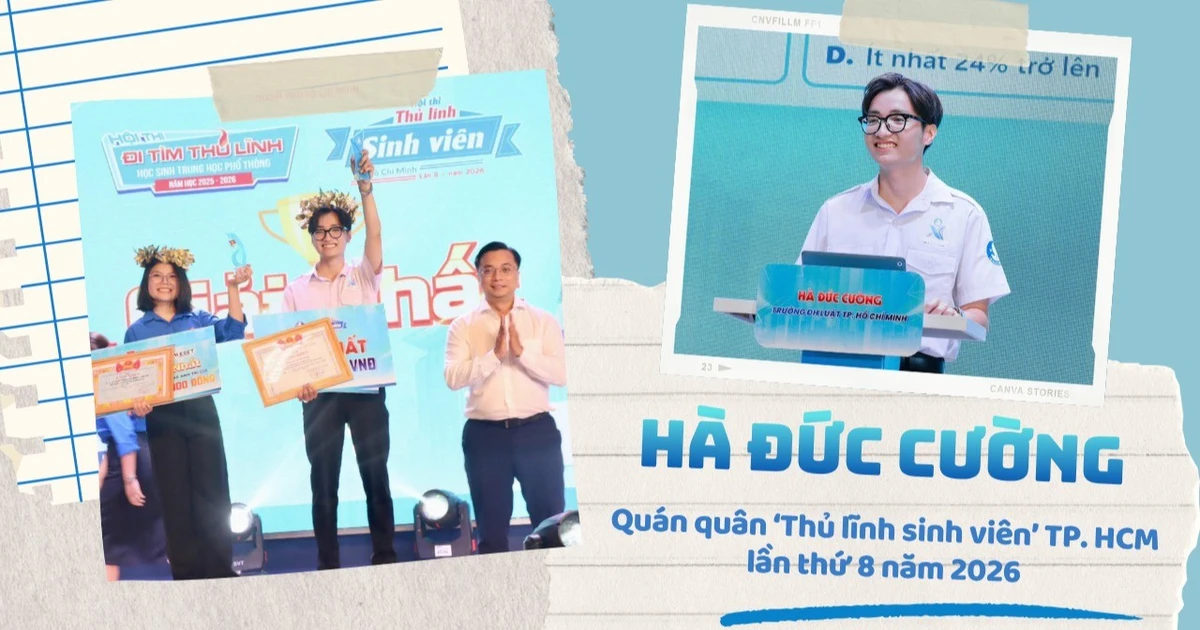 Hà Đức Cường: Hành trình từ đảng viên tuổi 18 đến Quán quân 'Thủ lĩnh sinh viên' TP. HCM