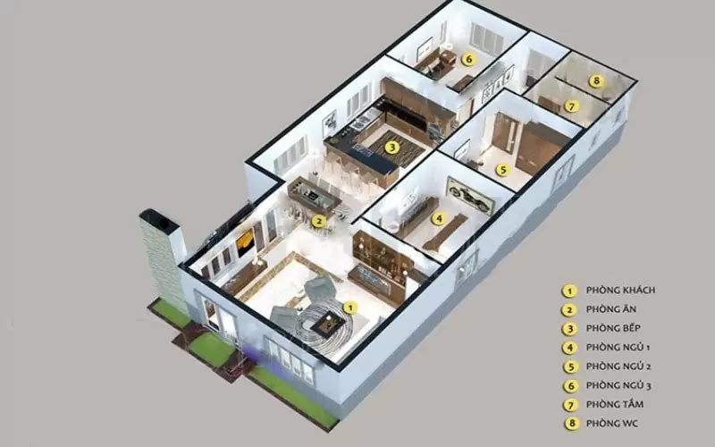 Xin bản vẽ mặt bằng nhà cấp 4 3 phòng ngủ 100m2: Gợi ý và Lưu ý cực chi tiết ✨