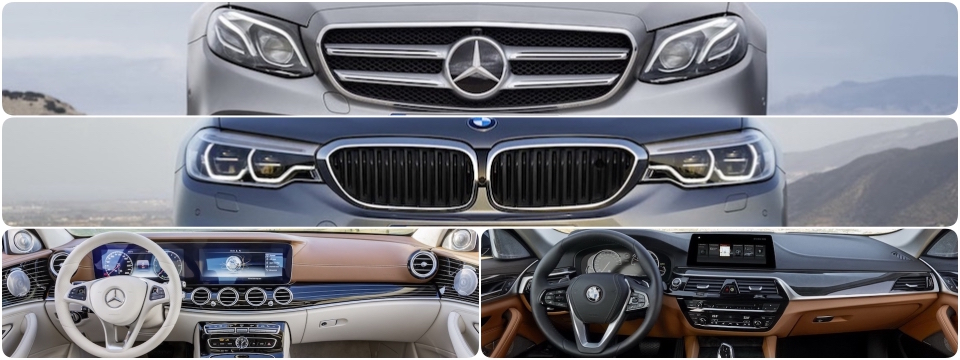 BMW 5-Series vs Mercedes-Benz E-Class 2017: Cuộc chiến ngoại hình và nội thất căng đét ✨