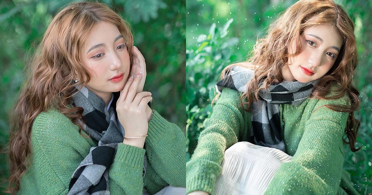 Nữ sinh 2K3 visual đỉnh nóc kịch trần trong bộ ảnh đón Giáng sinh sớm, netizen đứng hình vì quá xinh ✨