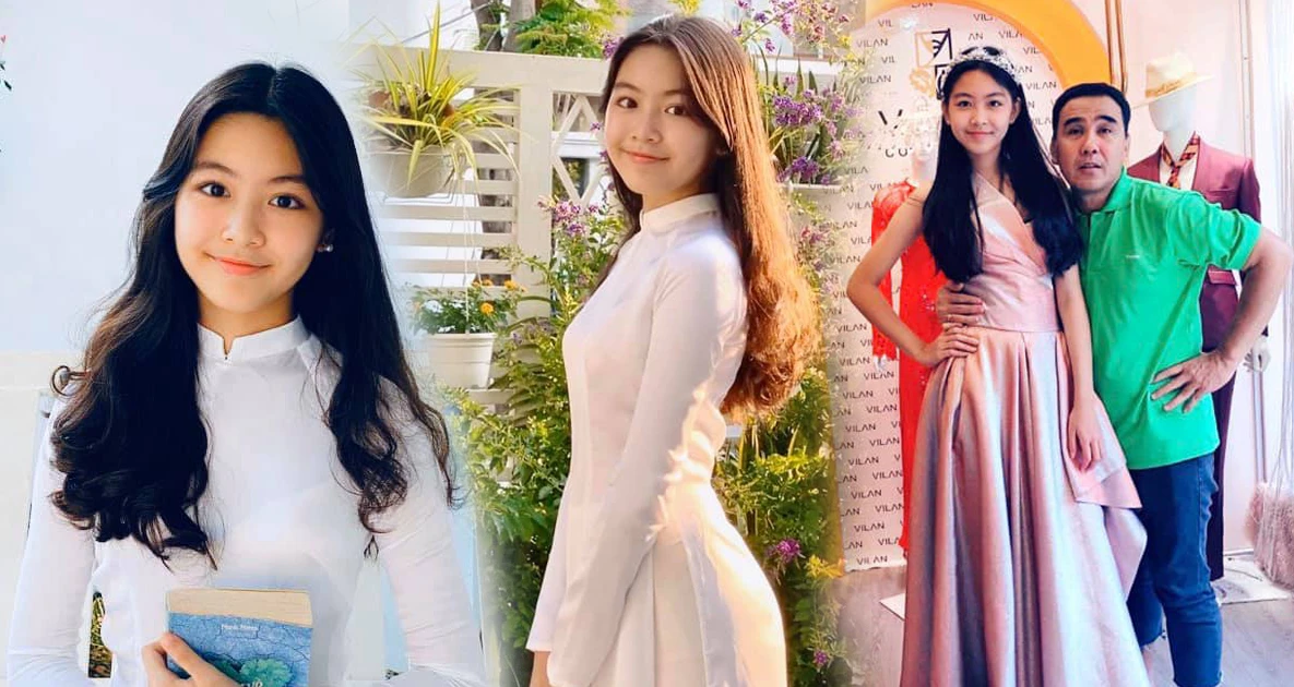 Con gái Quyền Linh gây sốt với visual và chiều cao vượt trội ở tuổi 14
