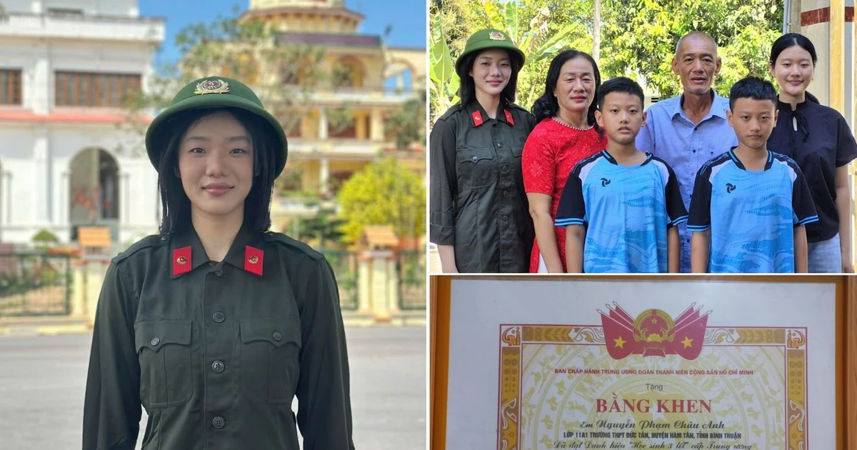 Cô bạn 2K4 tình nguyện nhập ngũ: Tốt nghiệp loại Xuất sắc, sở hữu IELTS 7.5 ️