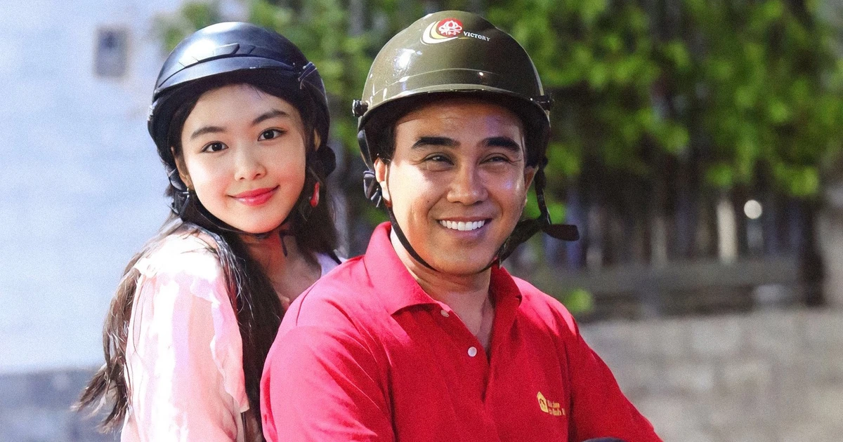 Con gái MC Quyền Linh hiếm hoi lộ mặt mộc tựa 'nàng thơ', 'hộ tống' ba đi làm