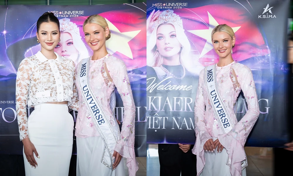 Miss Universe 2024 Victoria Kjær Theilvig hoá thiên thần Việt Nam với áo bà ba hồng mơ xinh muốn xỉu
