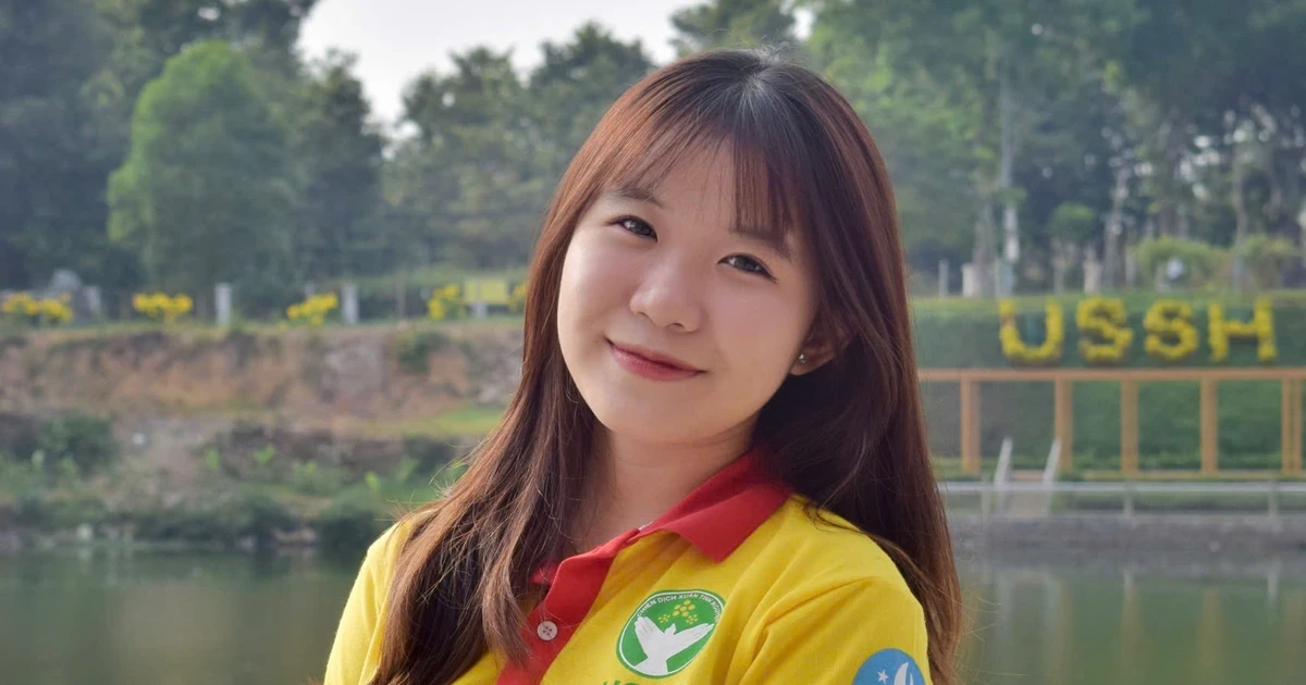 Nữ thủ lĩnh sinh viên Nhân văn sống hết mình với hoạt động tình nguyện