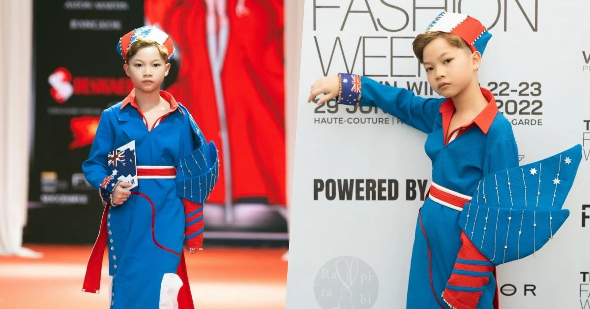 Mẫu nhí Việt 9 tuổi gây bão tại Thailand Fashion Week 2022, visual và thần thái đỉnh của chóp