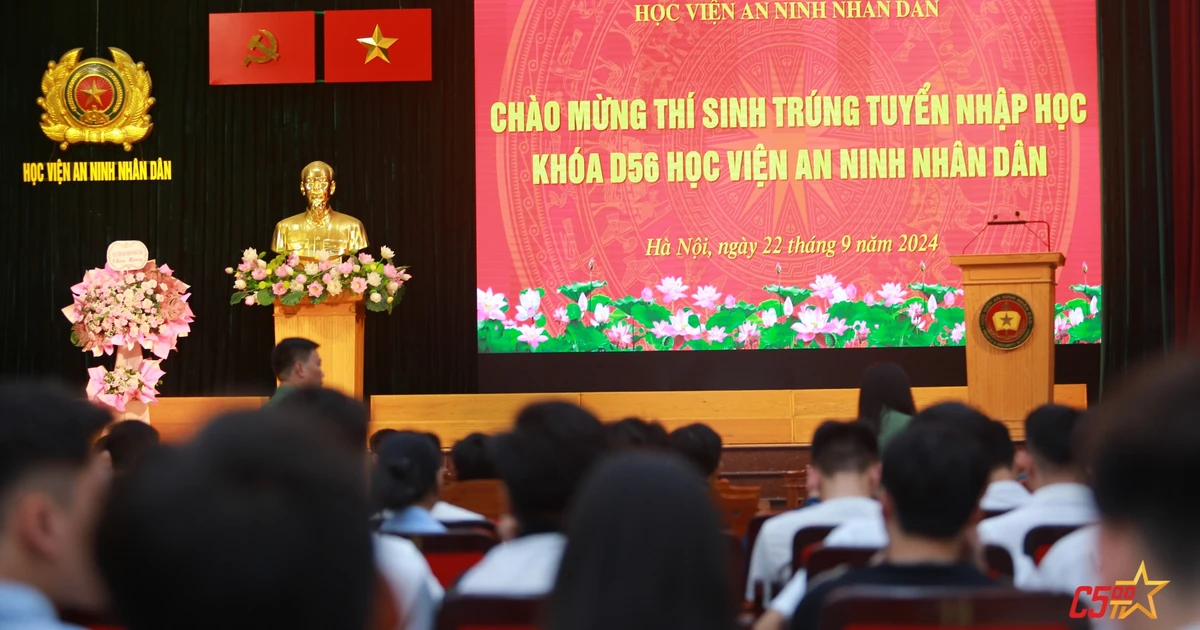 Học viện An ninh nhân dân chào đón 509 tân sinh viên khóa D56 - Ước mơ áo xanh thành hiện thực!