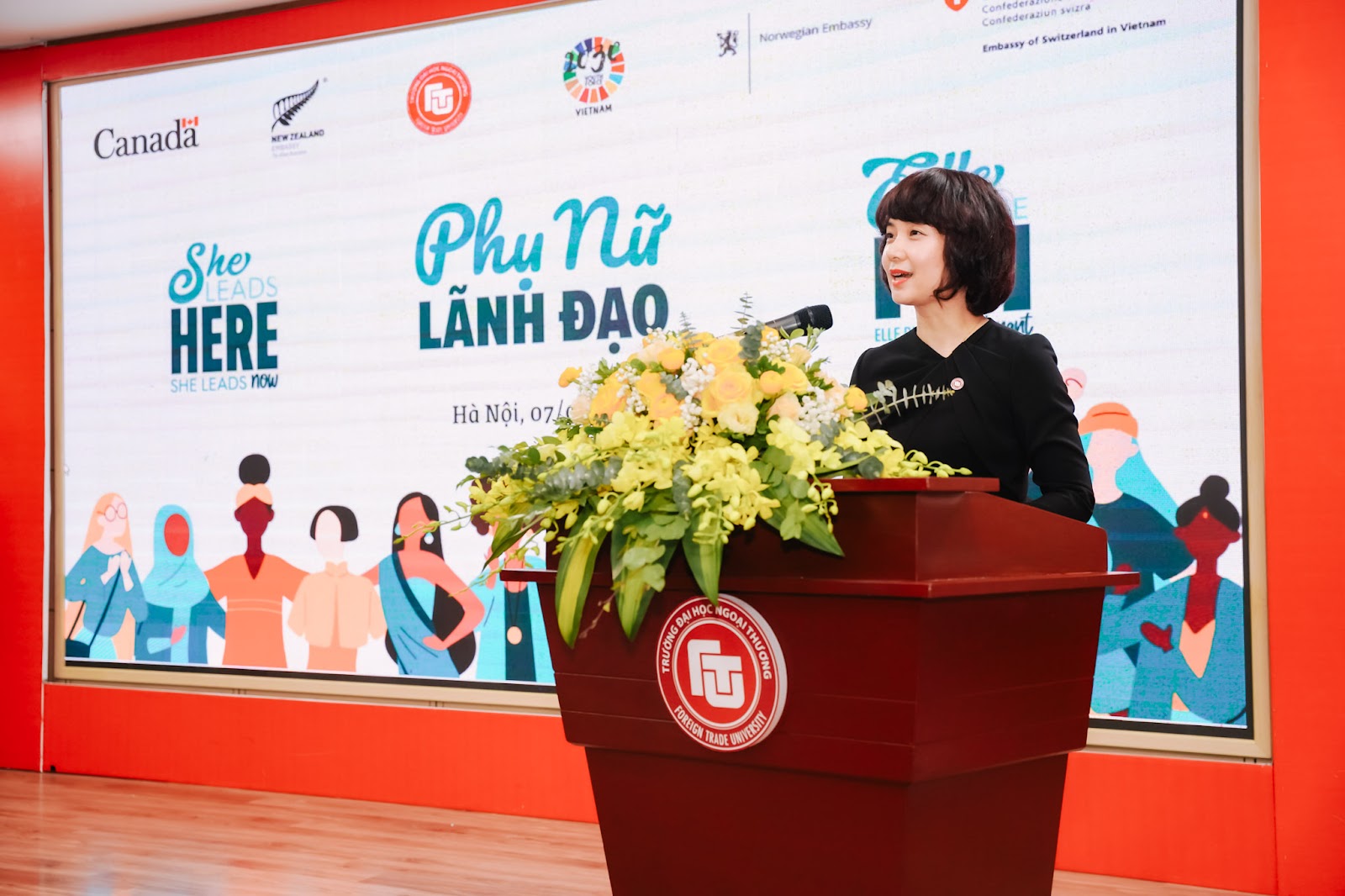 ĐH Ngoại thương và 4 đại sứ quán G4 tổ chức sự kiện truyền cảm hứng về "Phụ nữ làm lãnh đạo" ✨