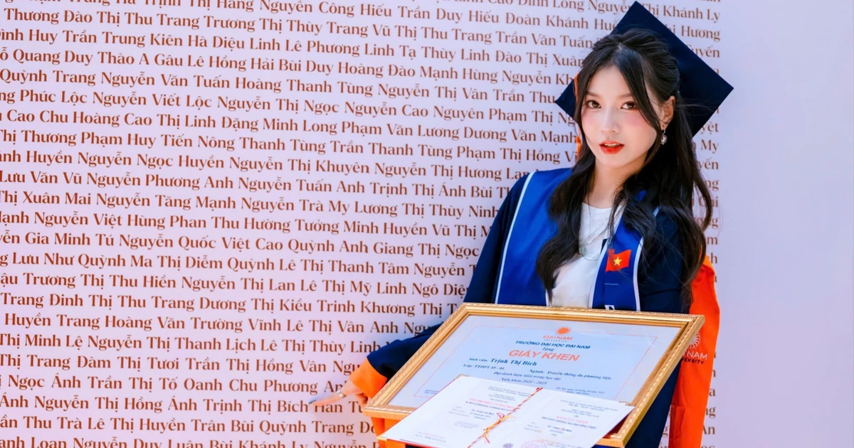 Nữ sinh Truyền thông Đại Nam "cân" hết 9.0 KLTN lẫn giải Nhì NCKH, tốt nghiệp loại Giỏi xuất sắc