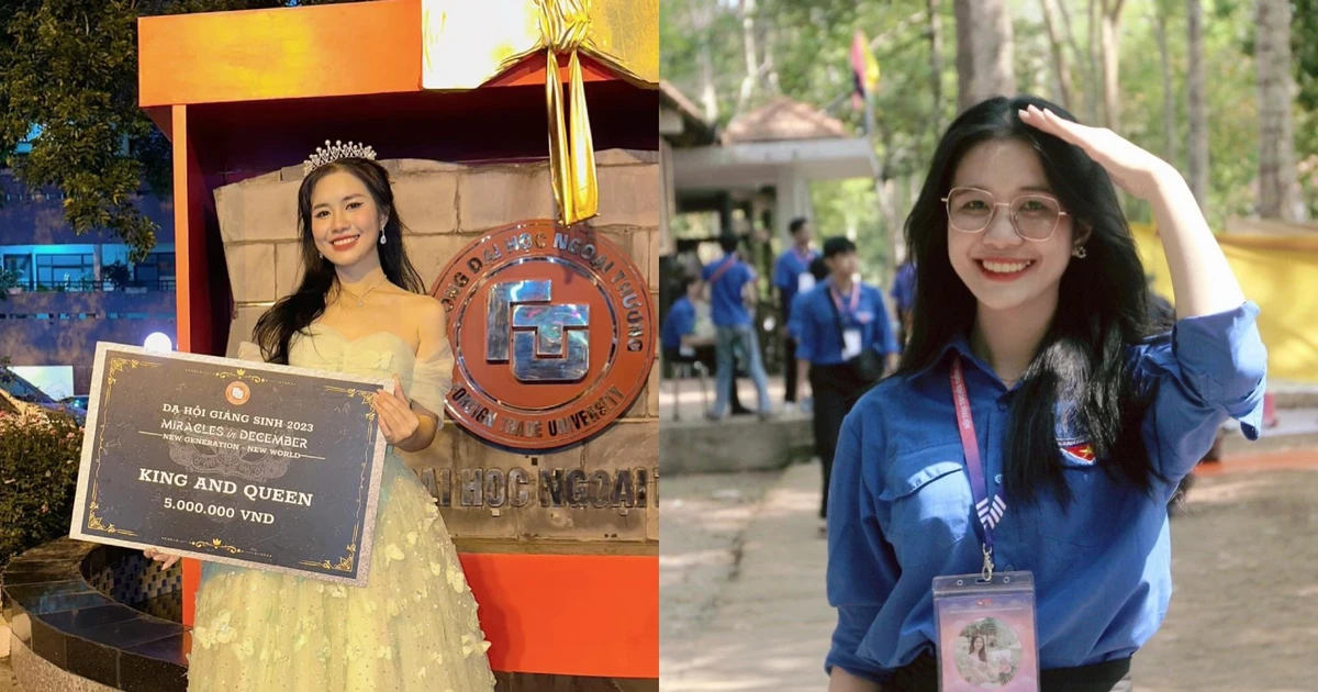 Nữ sinh Ngoại thương tỏa sáng với loạt vương miện sắc đẹp ✨