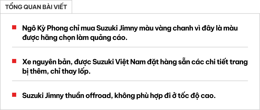 Anh 9X phượt thủ huyền thoại đánh giá Suzuki Jimny vừa tậu: "Off-road đỉnh của chóp, đường dài cần kiên nhẫn lắm nha!"