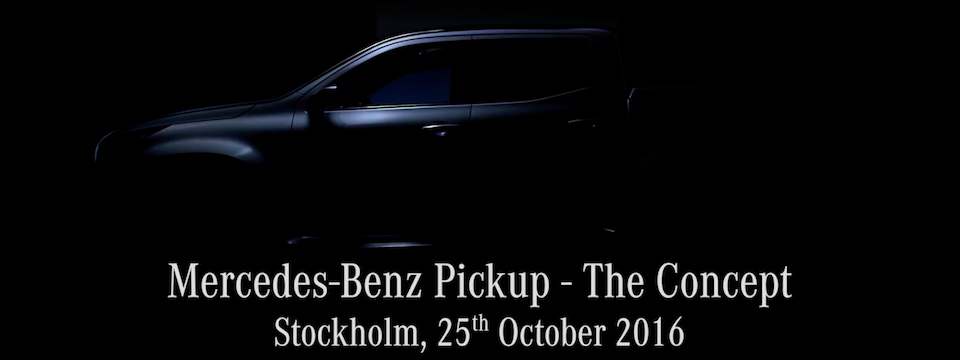 Mercedes-Benz tung teaser xe bán tải cực chất, 25/10 ra mắt tại Stockholm