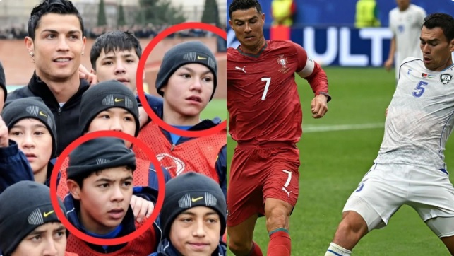 Ronaldo bị "vây" bởi đám trẻ con và cuộc hội ngộ đặc biệt ở World Cup 2026