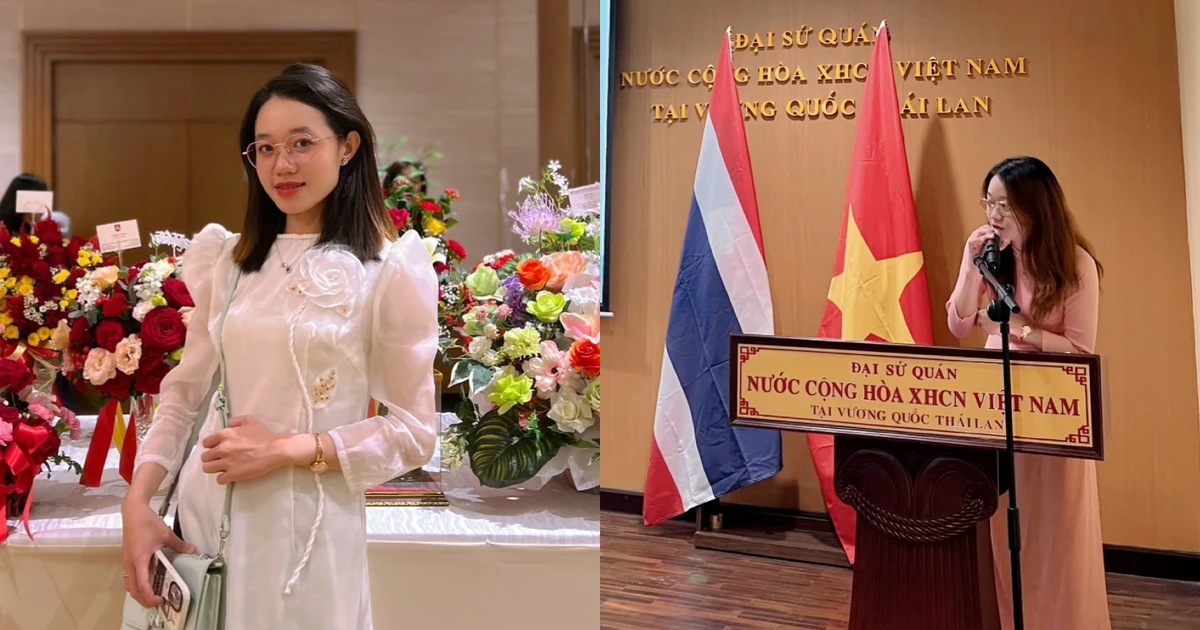 Chủ tịch Hội Sinh viên Việt Nam tại Thái Lan rinh trọn giải "Sao Tháng Giêng" cấp TW 2023 - chị đẹp đỉnh quá!