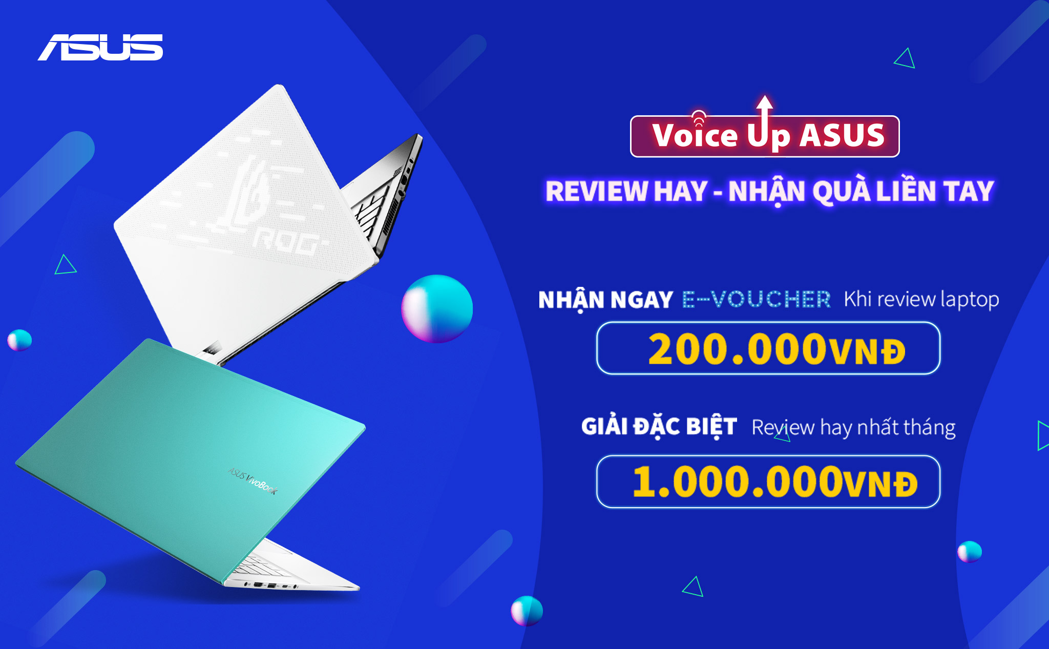 Mùa tựu trường nhận ưu đãi khủng: ASUS tặng voucher lên tới 750k, không lấy phí luôn