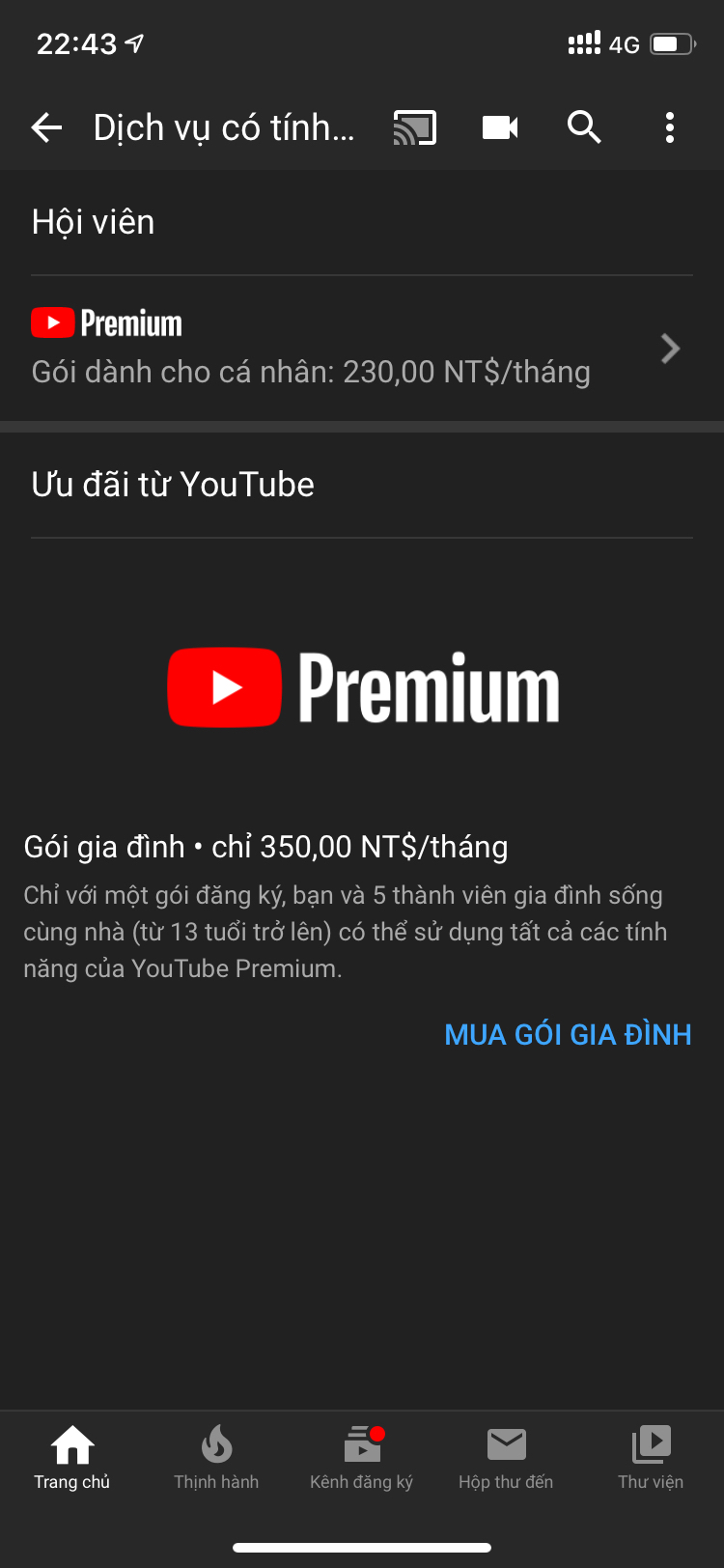 Youtube Music và YouTube Premium 3 tháng free – quá ngon cho anh em!