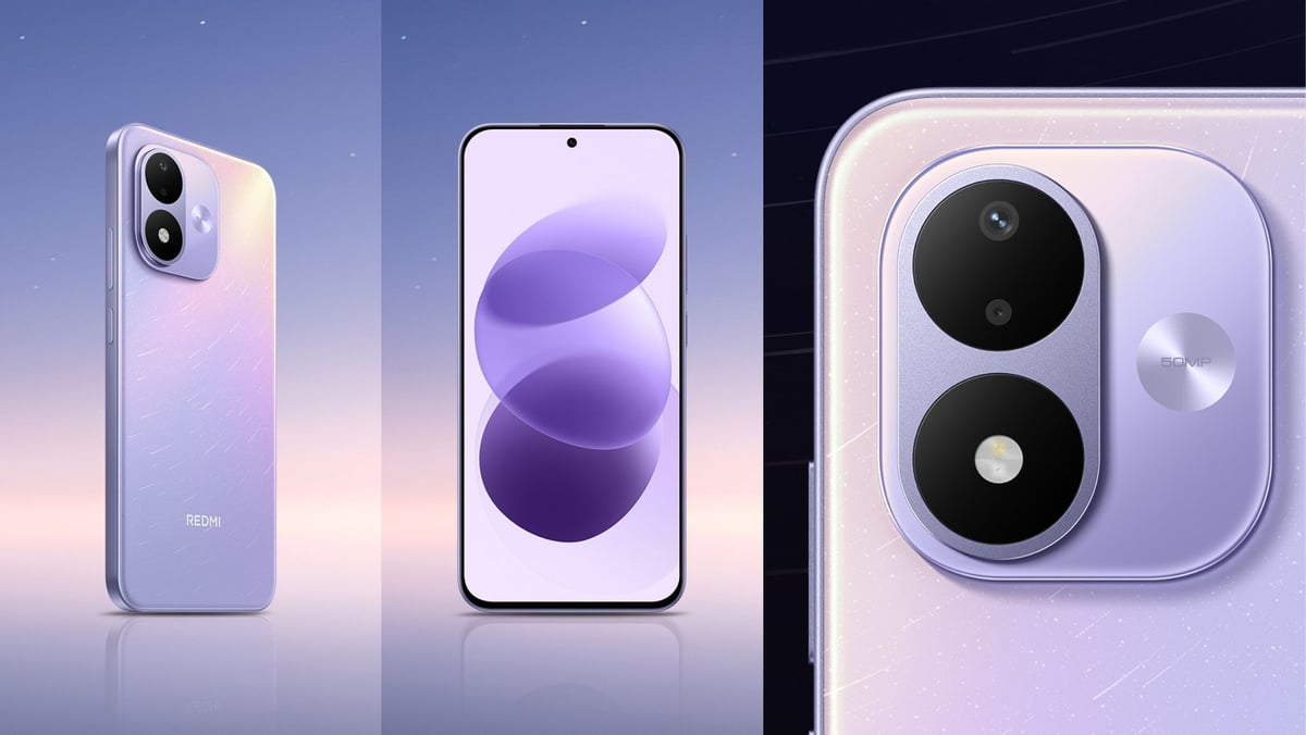REDMI Note 17 màu tím xịn xò, nhìn như mưa sao băng luôn á ✨