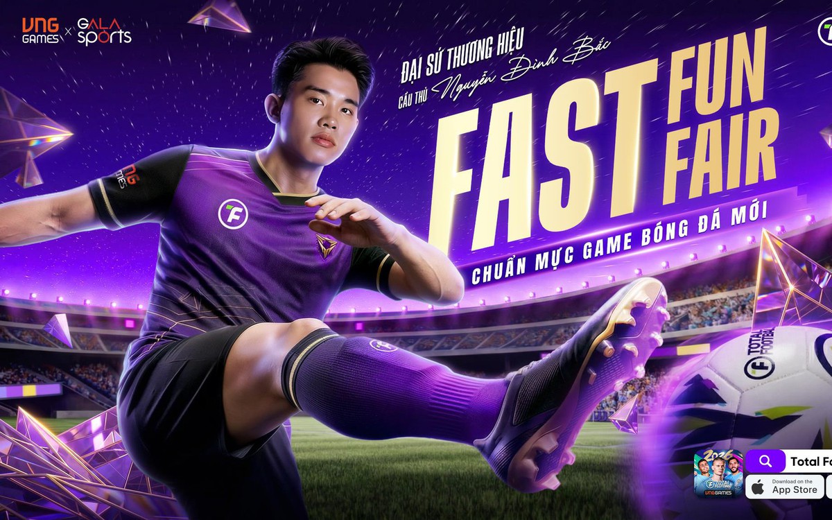 VNGGAMES chốt lịch ra mắt siêu phẩm bóng đá Total Football VNG ngày 22/4 - Cầu thủ Nguyễn Đình Bắc làm Đại sứ xịn xò! ⚽