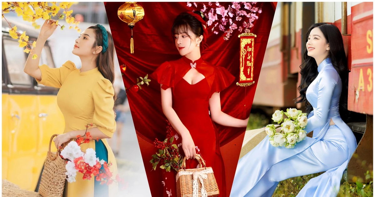 Tết cận kề, giới trẻ cả nước xúng xính áo dài check-in đón Xuân siêu xịn