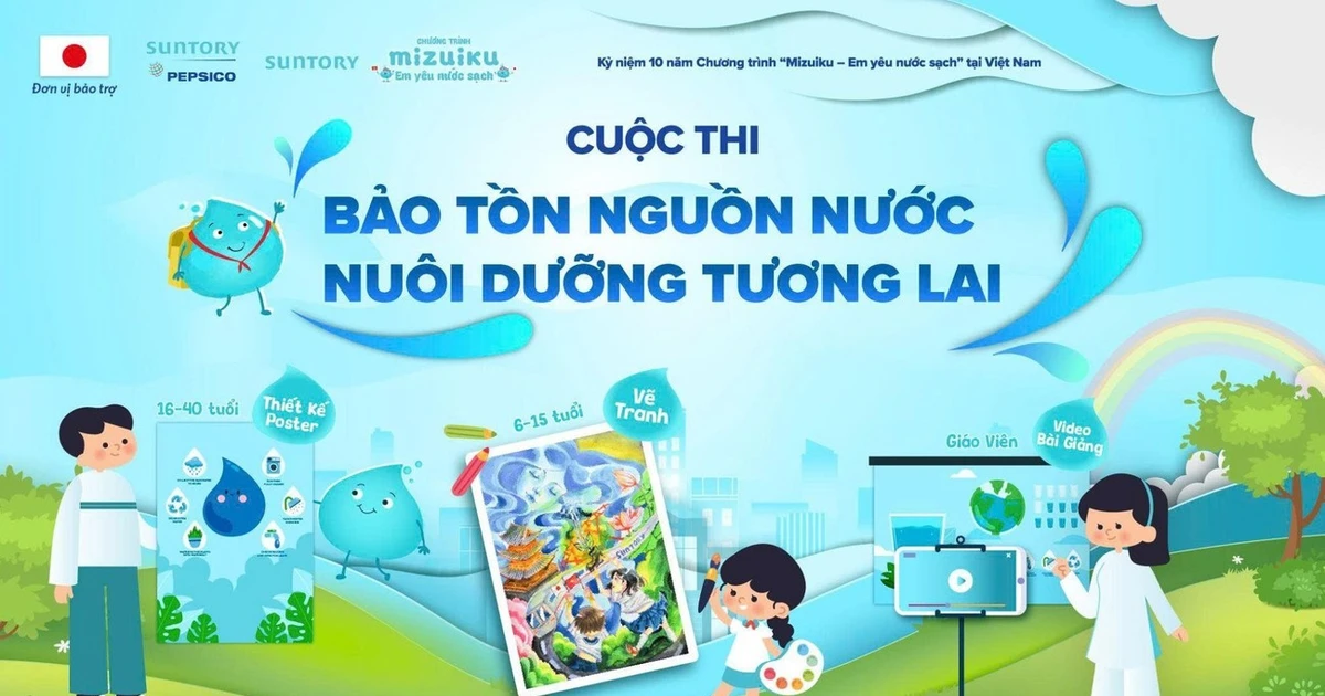 Mizuiku kỷ niệm 10 năm rồi chính thức mở cuộc thi "Bảo tồn nguồn nước – Nuôi dưỡng tương lai" ✨