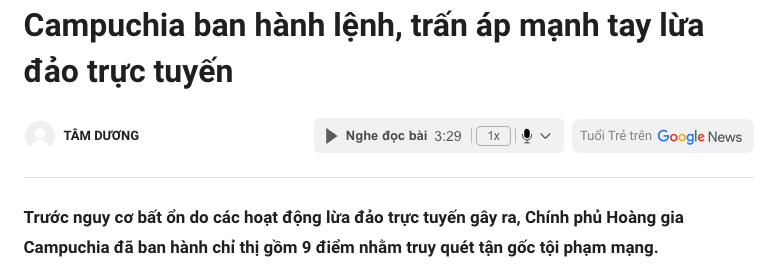 Campuchia mạnh tay dẹp lừa đảo online – lần này có vẻ nghiêm túc đấy!