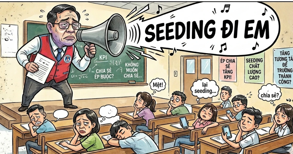 Sinh viên "toát mồ hôi" vì trường cứ bắt share, tương tác bài viết không ngừng nghỉ