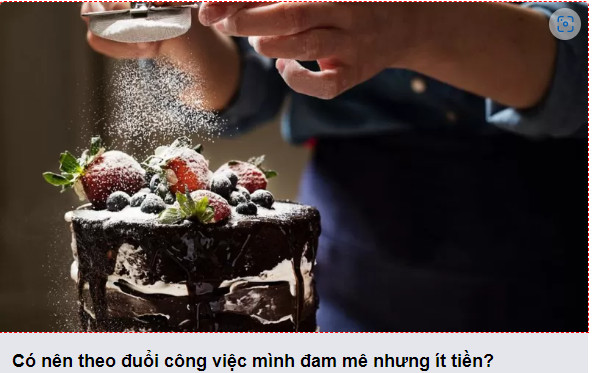 Các bác có chọn "công việc đam mê nhưng ít tiền" không?