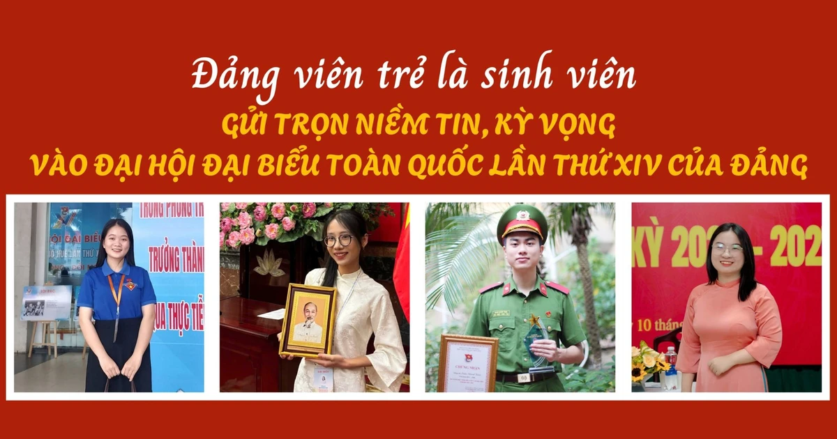 Đảng viên trẻ là sinh viên gửi trọn niềm tin, kỳ vọng vào Đại hội đại biểu toàn quốc lần thứ XIV của Đảng