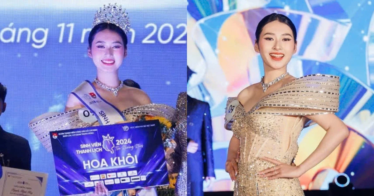 Nữ sinh Học viện Phụ nữ Việt Nam chinh phục ngôi vị Hoa khôi Sinh viên Thanh lịch 2024