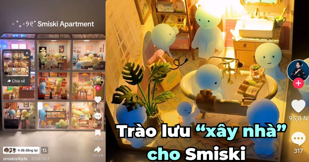 Giới trẻ đang phát cuồng vì trào lưu "xây nhà" cho Smiski siêu cute