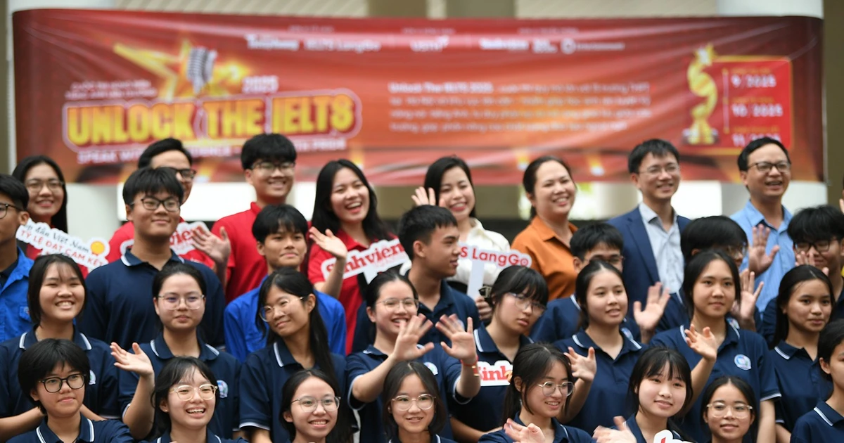 Hơn 1.200 bạn học sinh THPT Cao Bá Quát (Gia Lâm, Hà Nội) cháy cùng vòng Sơ loại Unlock The IELTS 2025