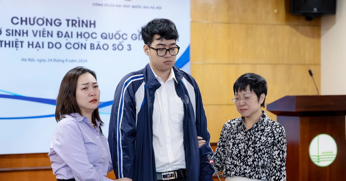 ĐHQG Hà Nội chi 860 triệu đồng hỗ trợ sinh viên chịu ảnh hưởng từ bão YAGI - lá lành đùm lá rách là đây