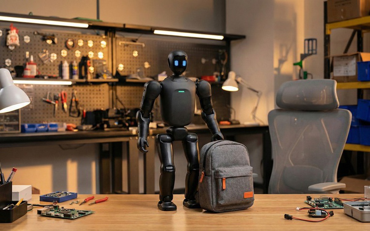 Agibot Trung Quốc thả thính robot mini bỏ túi: Chỉ 80cm mà flex AI xịn sò, bỏ vào balo là đi được luôn!