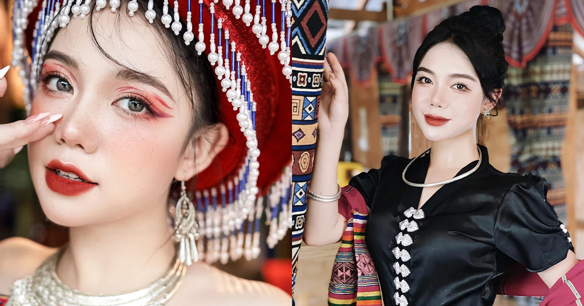 Nữ sinh Top 3 Hoa khôi du lịch Tây Bắc "flex" nét đẹp văn hóa vùng cao cực xịn