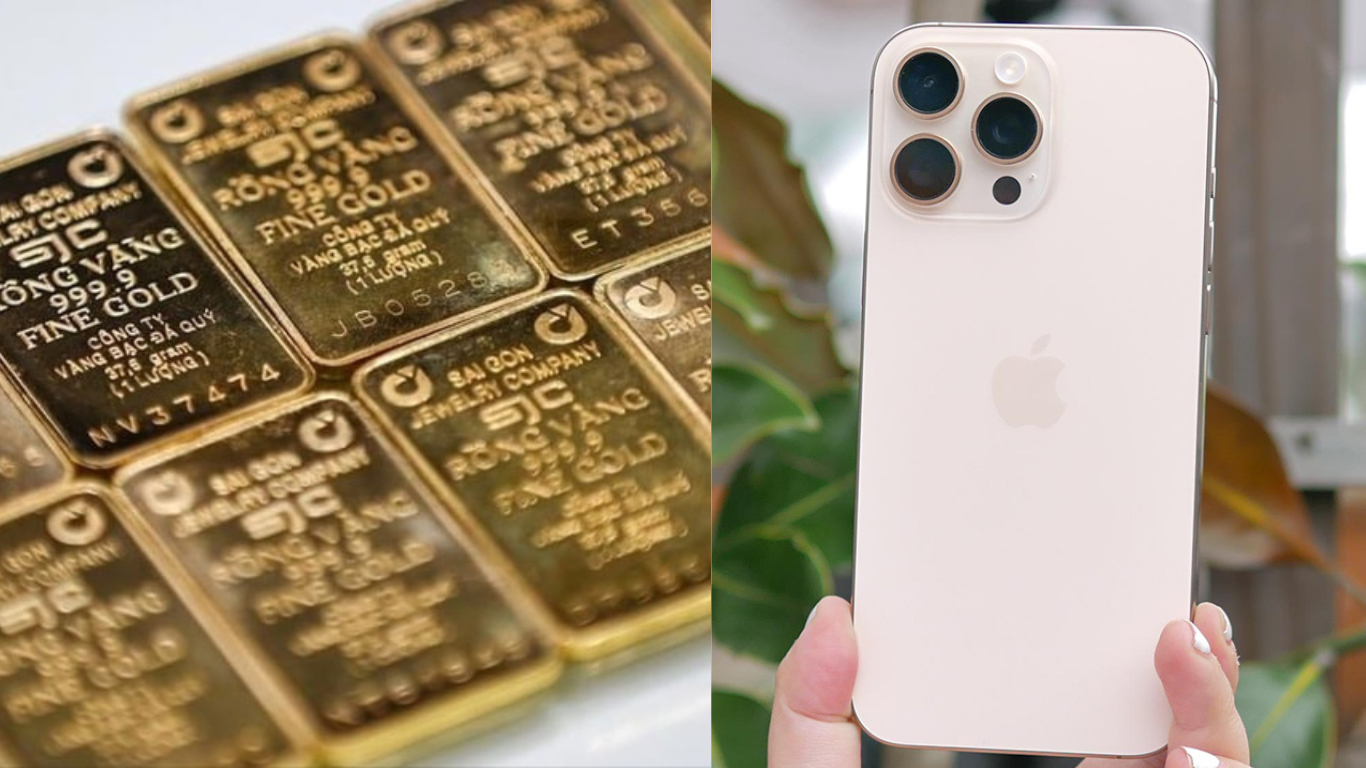 Giá vàng tối 26/6 comeback cực mạnh: Vàng miếng SJC và vàng nhẫn 9999 cùng "bay màu", iPhone 16 Pro Max giá "xuống đáy vực" luôn