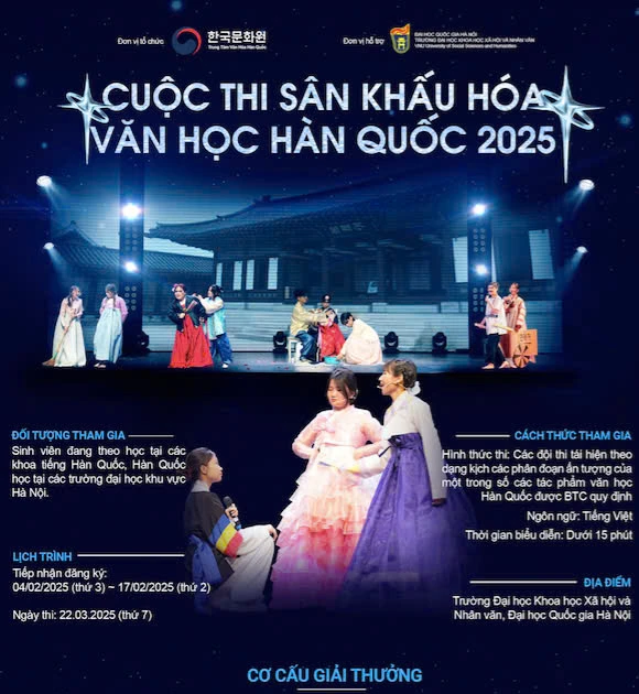 Cuộc thi diễn kịch văn học Hàn Quốc 2025 quy tụ sinh viên từ 10 trường đại học cực xịn ✨