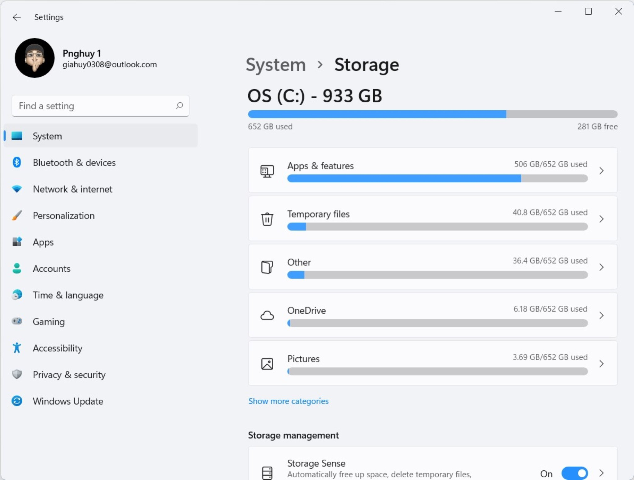 Windows 11 lột xác phần Storage đỉnh của chóp, gọn gàng mắt nhìn muốn khóc
