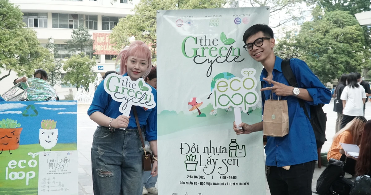 Dự án Eco Loop "Đổi nhựa lấy sen": Khi sinh viên AJC biến rác thành cây xanh siêu cool ♻️