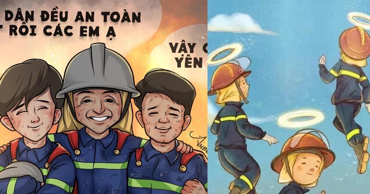 Gen Z tri ân 3 anh hùng lính cứu hỏa: Từ thơ đến tranh, tất cả đều khiến người ta phải rơi nước mắt