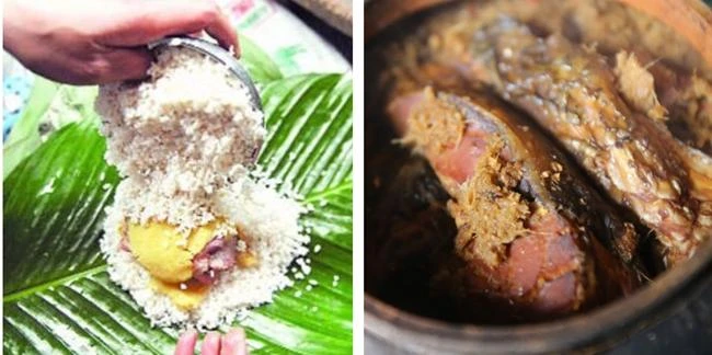 Bánh chưng nhân cá kho độc lạ cùng đào Thất Thốn giá bạc triệu đang hot rần rần dịp Tết này