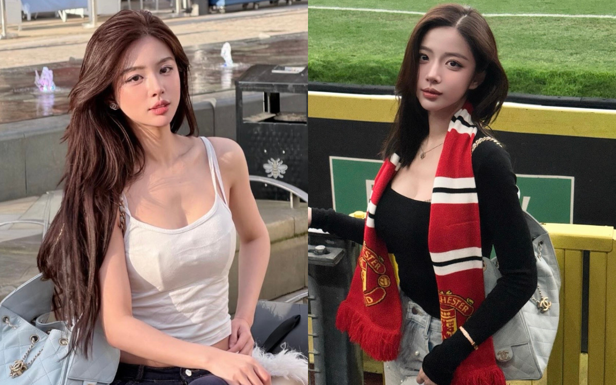 Hot girl Yena đời thực khiến fan MU "nghẹt thở" với visual cực phẩm tại Old Trafford