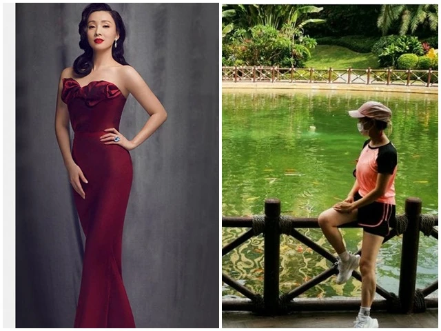 Đào Hồng U50 vẫn "xịn sò" với khẩu trang, hướng dẫn luôn cách tập luyện mùa dịch xịn xò