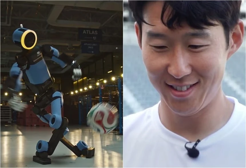 Robot hình người cực xịn 'flex' kỹ năng đá bóng chào mừng World Cup 2026